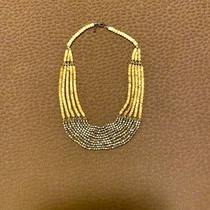 Gold beaded necklace